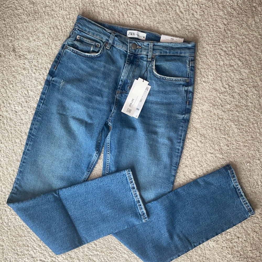 NEW Zara slim full length jeans size 6